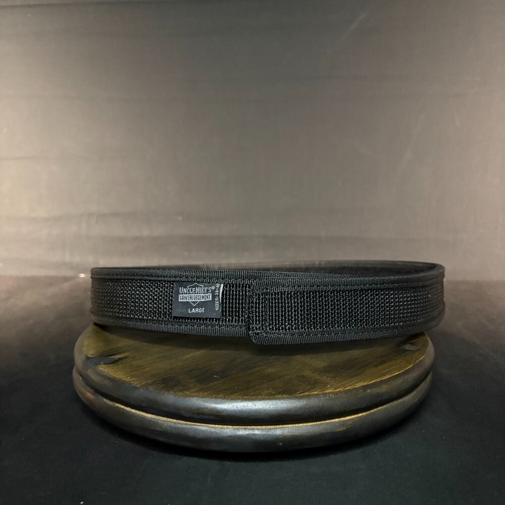 Uncle Mikes Ultra Inner Duty Belt Size Large 38"-42" Black Nylon Loop Lined M101